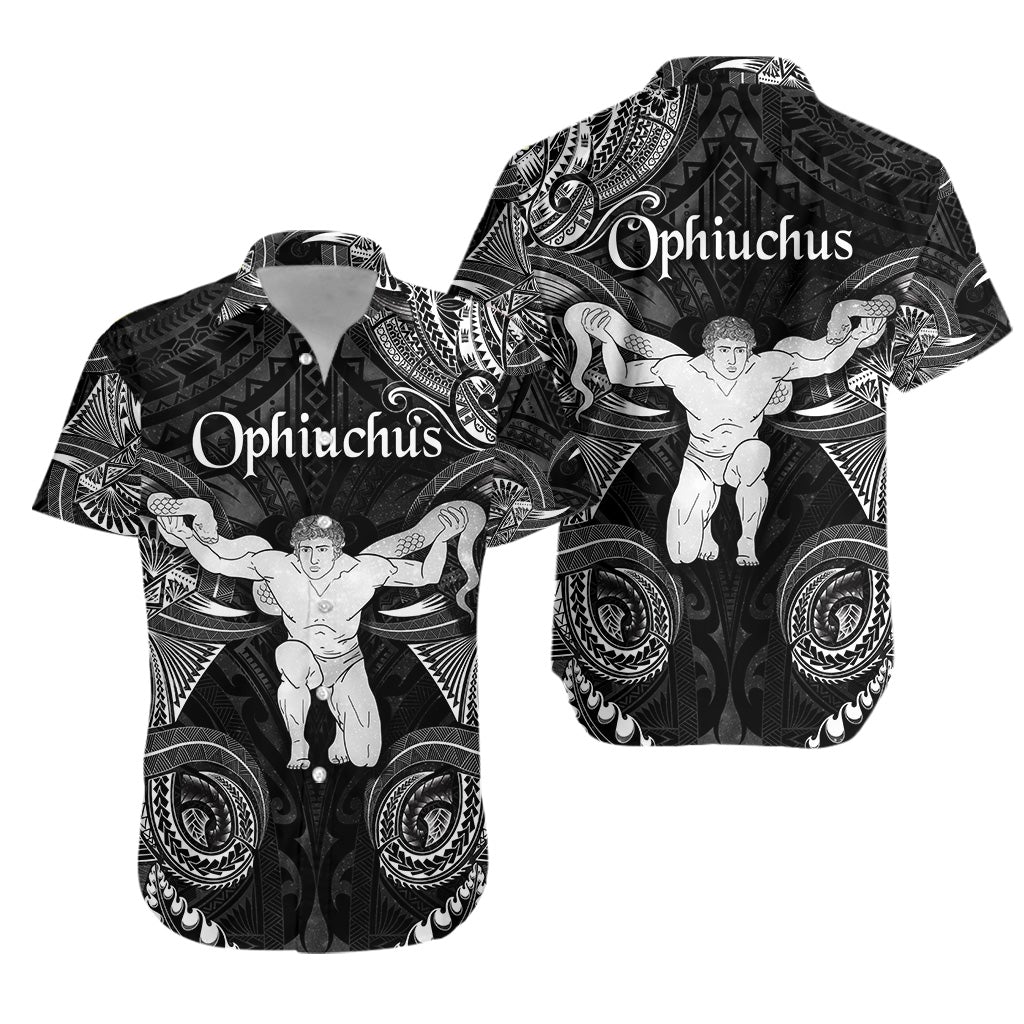 Ophiuchus Zodiac Polynesian Hawaiian Shirt Unique Style Black LT8 - Wonder Print Shop