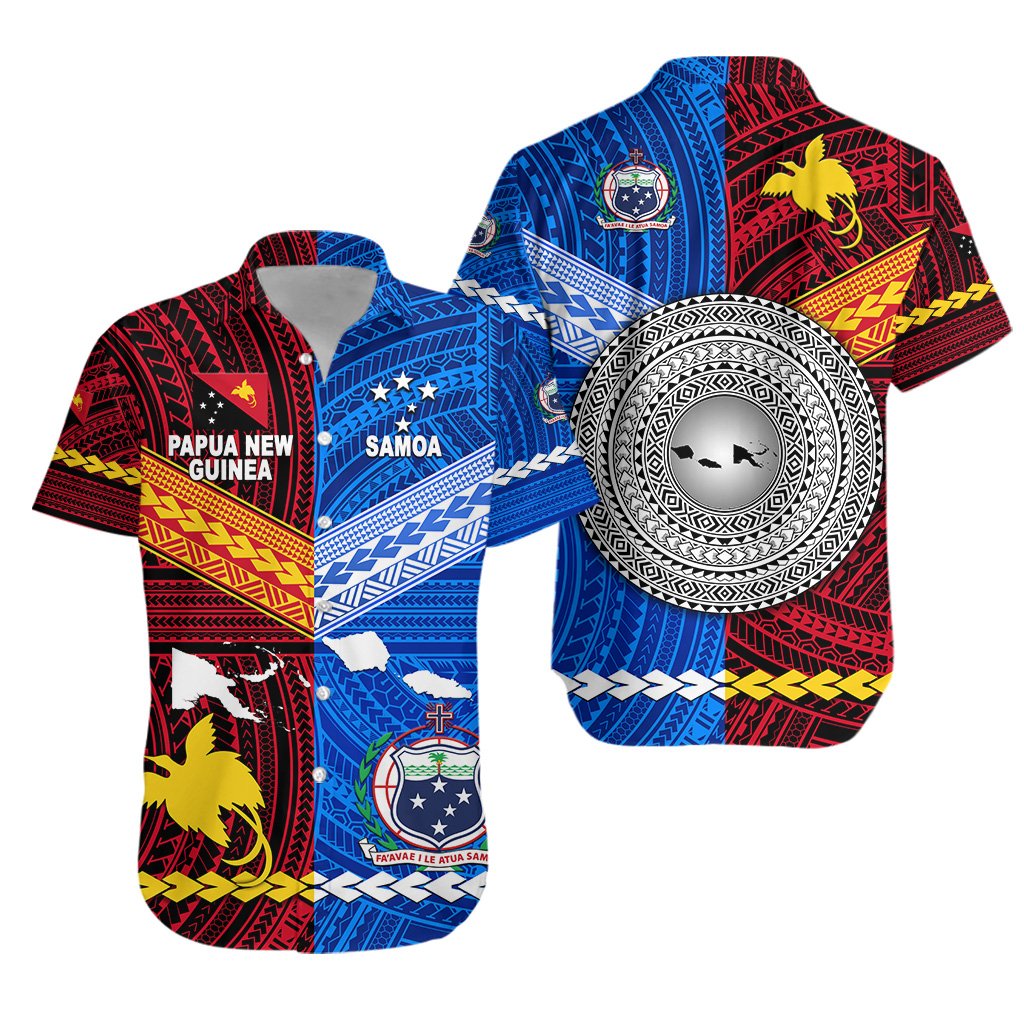 Papua New Guinea and Samoa Together Hawaiian Shirt LT8 - Wonder Print Shop