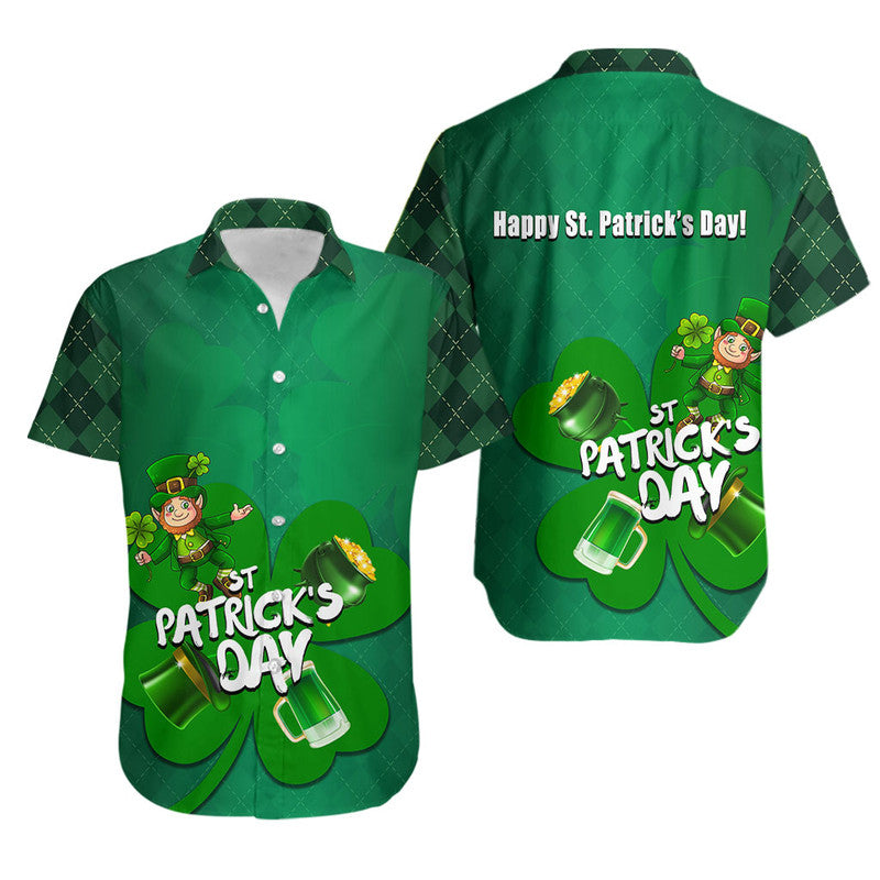 St Patrick's Day-Shamrock Lucky Hawaiian Shirt LT6 - Wonder Print Shop