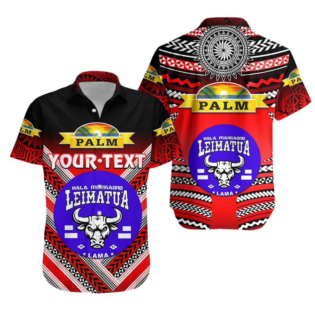 (Custom Personalised) Mate Ma'a Tonga Hawaiian Shirt Leimatu'a Bulls Creative Style - Red NO.1 LT8 - Wonder Print Shop