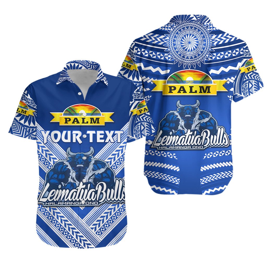 (Custom Personalised) Mate Ma'a Tonga Hawaiian Shirt Leimatu'a Bulls Creative Style - Blue LT8 - Wonder Print Shop