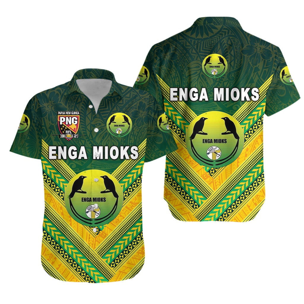 Papua New Guinea Enga Mioks Hawaiian Shirt Rugby Original Style Green LT8 - Wonder Print Shop