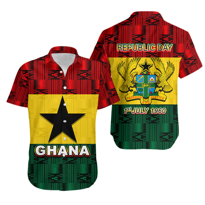 Ghana Republic Day Hawaiian Shirt LT6 - Wonder Print Shop