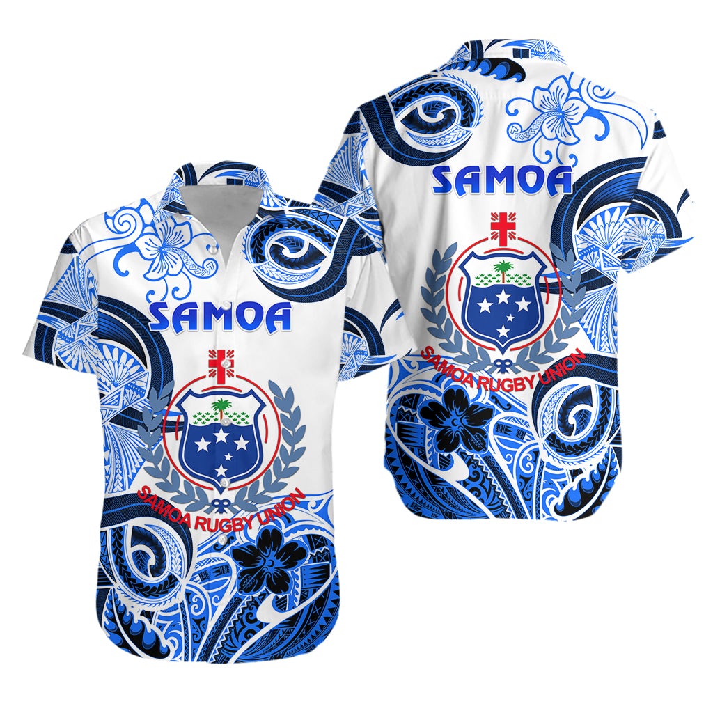 Samoa Manu Hawaiian Shirt Rugby Unique Style White LT8 - Wonder Print Shop