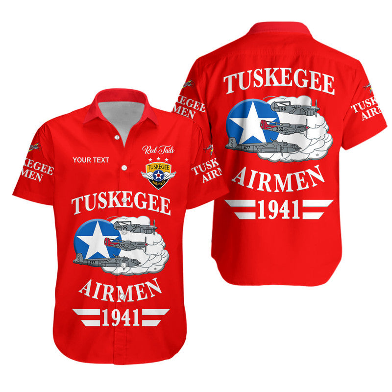 (Custom Personalised) Tuskegee Airmen Hawaiian Shirt The Red Tails Original Style - Red LT8 - Wonder Print Shop