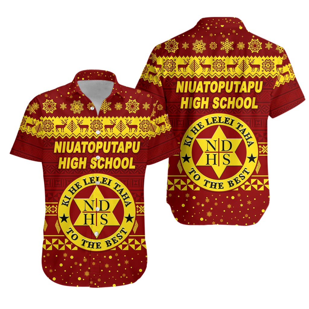 Niuatoputapu High School Christmas Hawaiian Shirt Simple Style LT8 - Wonder Print Shop