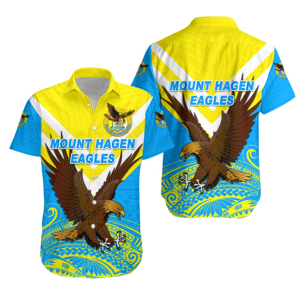 Papua New Guinea Mount Hagen Eagles Hawaiian Shirt Wamp Nga Rugby Blue LT8 - Wonder Print Shop