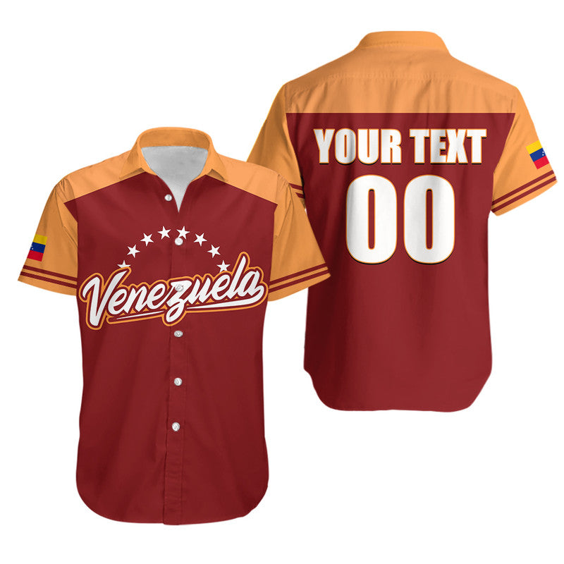 (Custom Personalised And Number) Baseball 2023 Venezuela Hawaiian Shirt 2023 LT6 - Wonder Print Shop