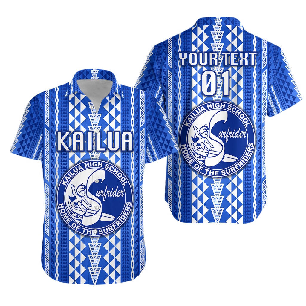 (Custom Personalised) Hawaii Kailua High School Hawaiian Shirt Surfriders Simple Style LT8 - Wonder Print Shop