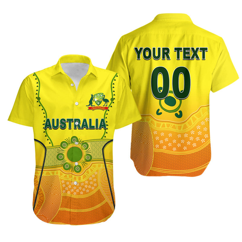 (Custom Personalised And Number) Australia Cricket Jersey 2022 Hawaiian Shirt  LT6 - Wonder Print Shop