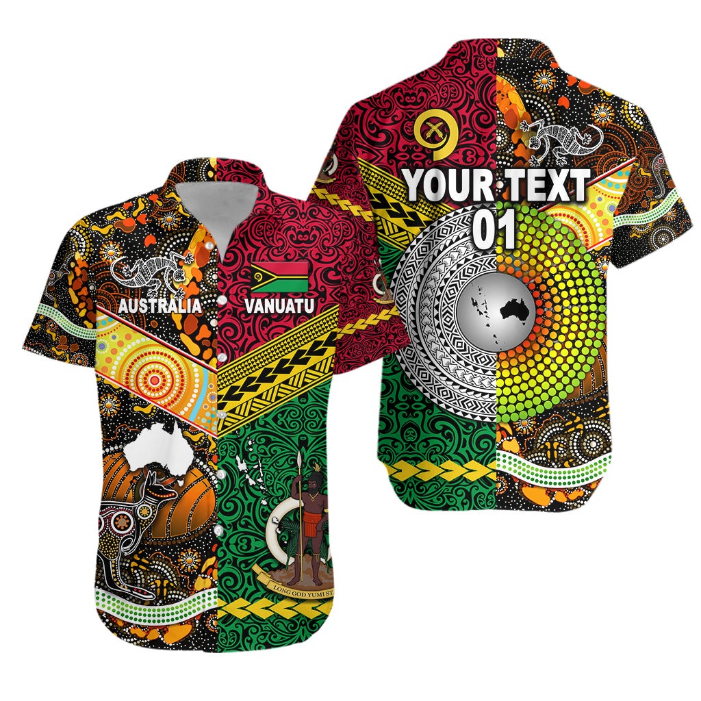 (Custom Personalised) Vanuatu And Australia Hawaiian Shirt Together LT8 - Wonder Print Shop