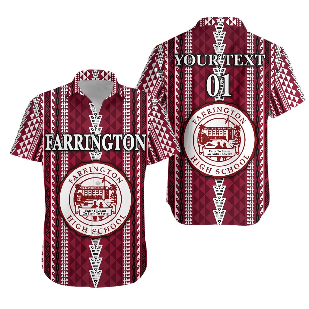 (Custom Personalised) Hawaii Farrington High School Hawaiian Shirt Simple Style LT8 - Wonder Print Shop