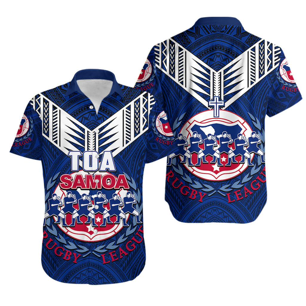 Toa Samoa Rugby Hawaiian Shirt Siva Tau Jersey LT6 - Wonder Print Shop