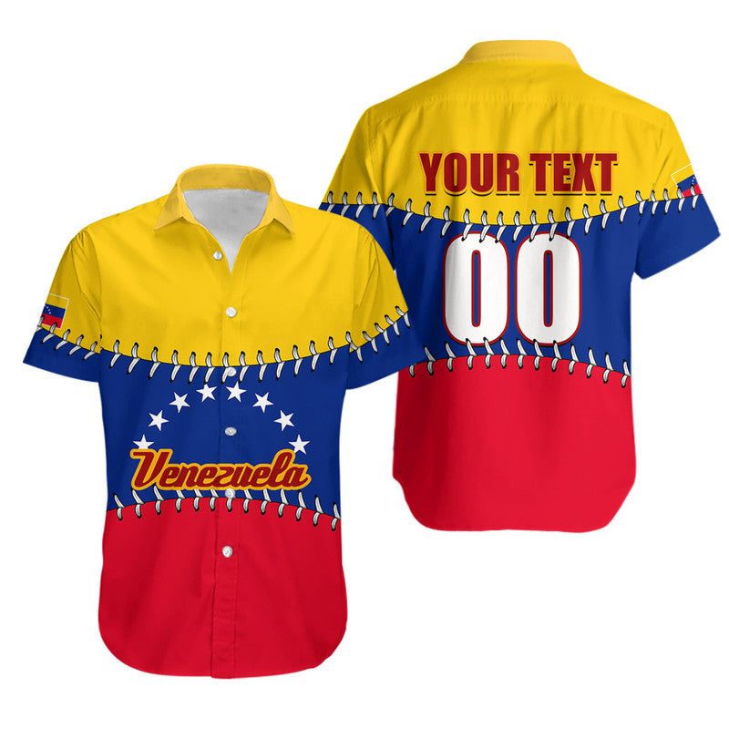 (Custom Personalised And Number) Baseball 2023 Venezuela Hawaiian Shirt LT6 - Wonder Print Shop