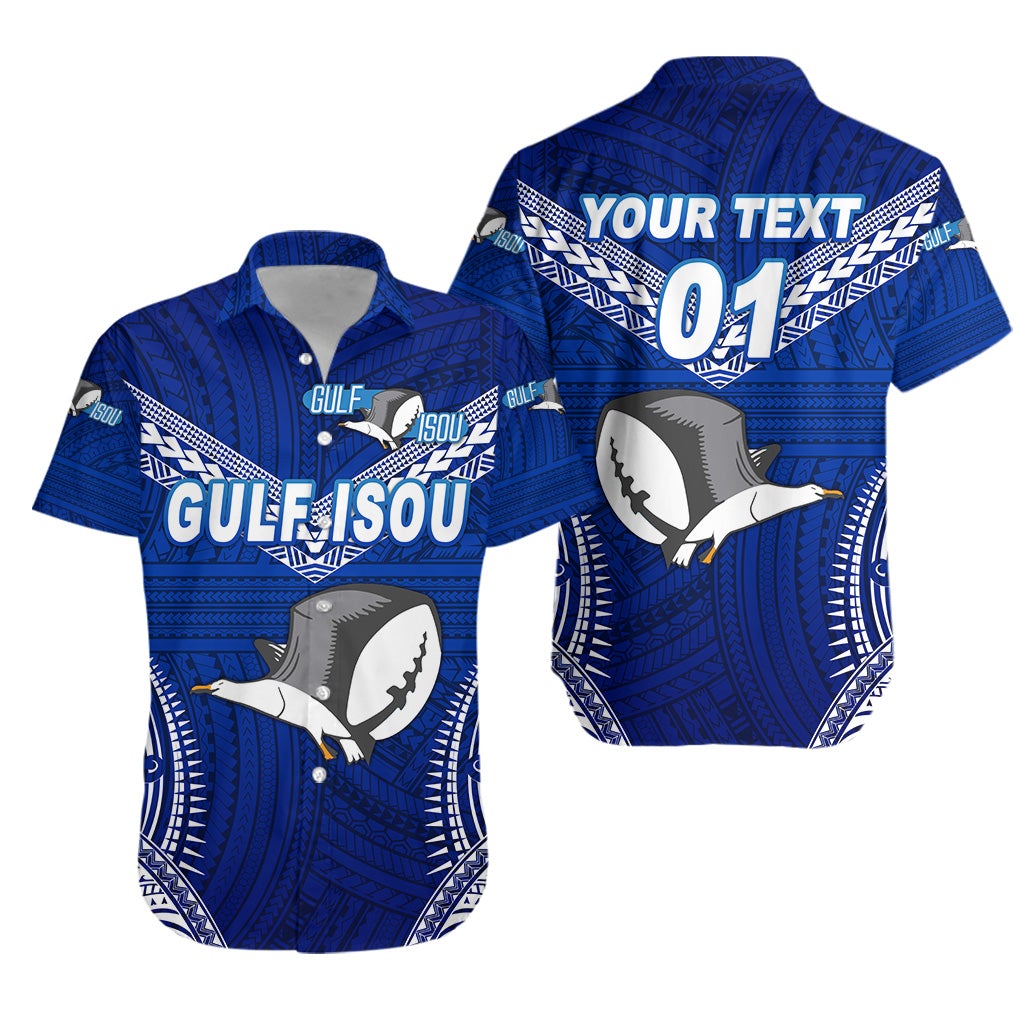 (Custom Personalised) Papua New Guinea PRK Gulf Isou Hawaiian Shirt Rugby Original Style - Blue, Custom Text And Number LT8 - Wonder Print Shop