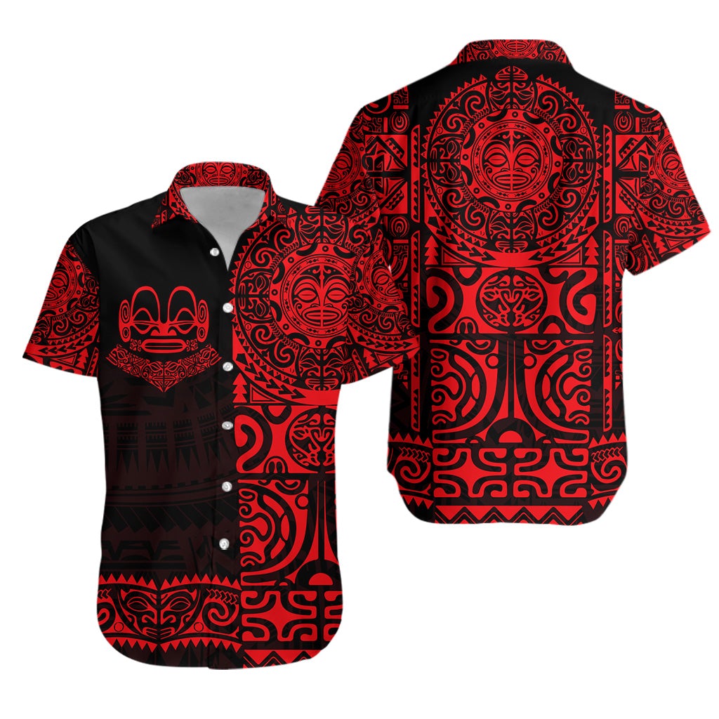 Marquesas Islands Hawaiian Shirt Marquesan Tattoo Unique Style - Red LT8 - Wonder Print Shop