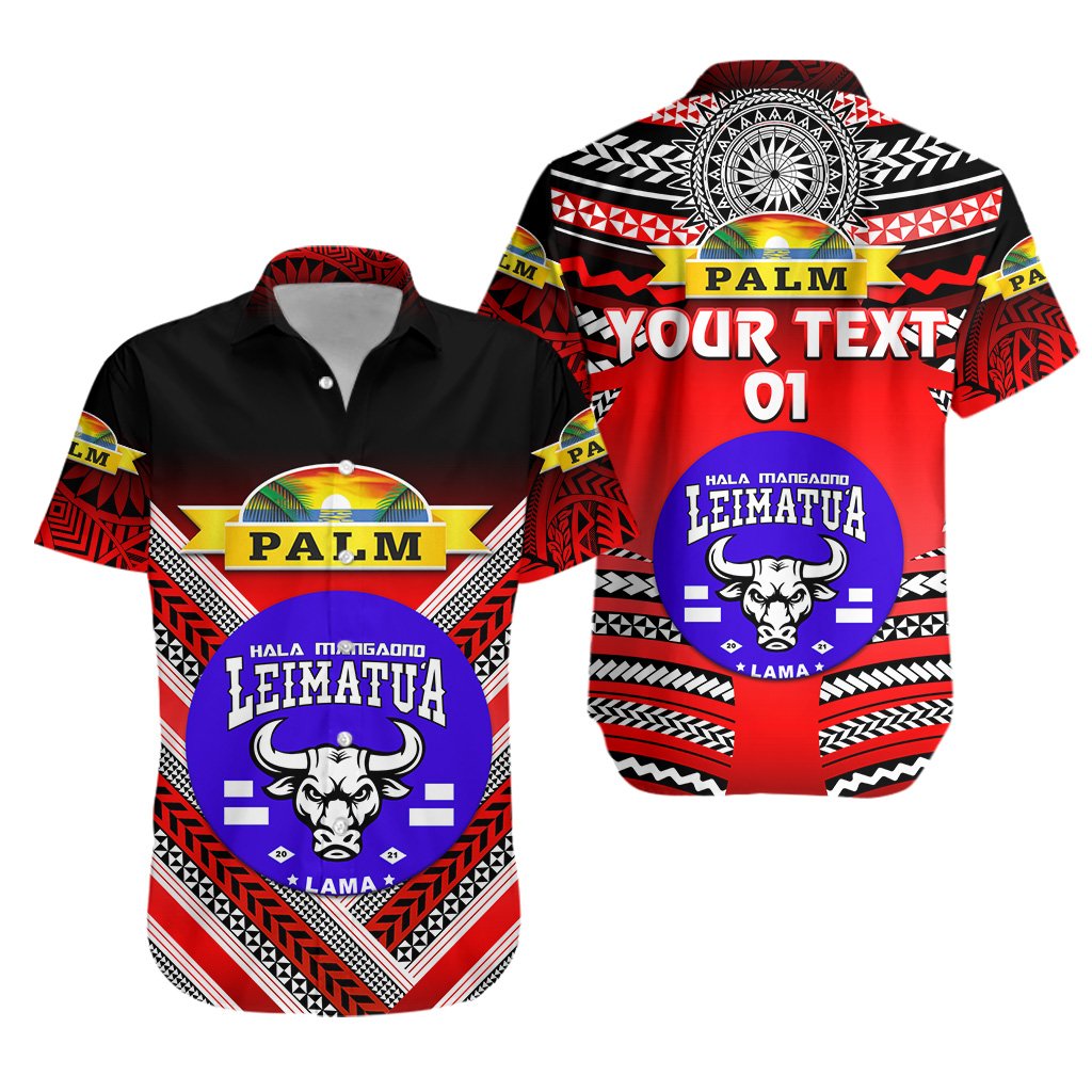 (Custom Personalised) Mate Ma'a Tonga Hawaiian Shirt Leimatu'a Bulls Creative Style - Red NO.1, Custom Text And Number LT8 - Wonder Print Shop