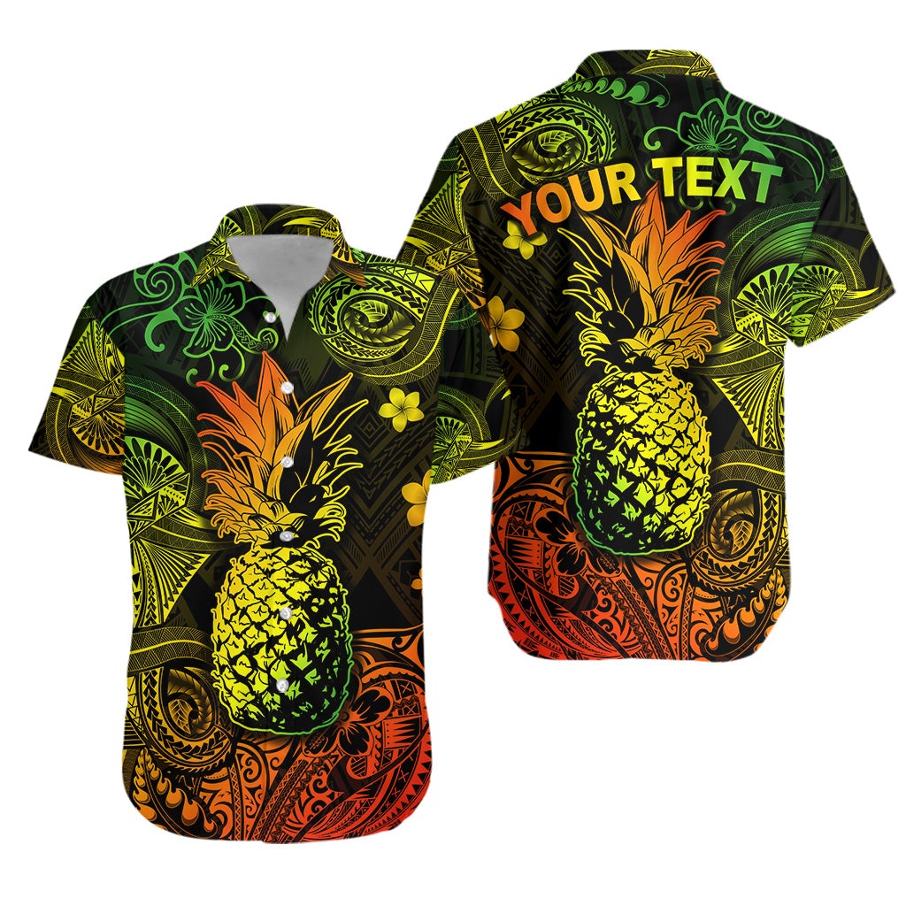 (Custom Personalised) Hawaii Pineapple Polynesian Hawaiian Shirt Unique Style - Reggae LT8 - Wonder Print Shop