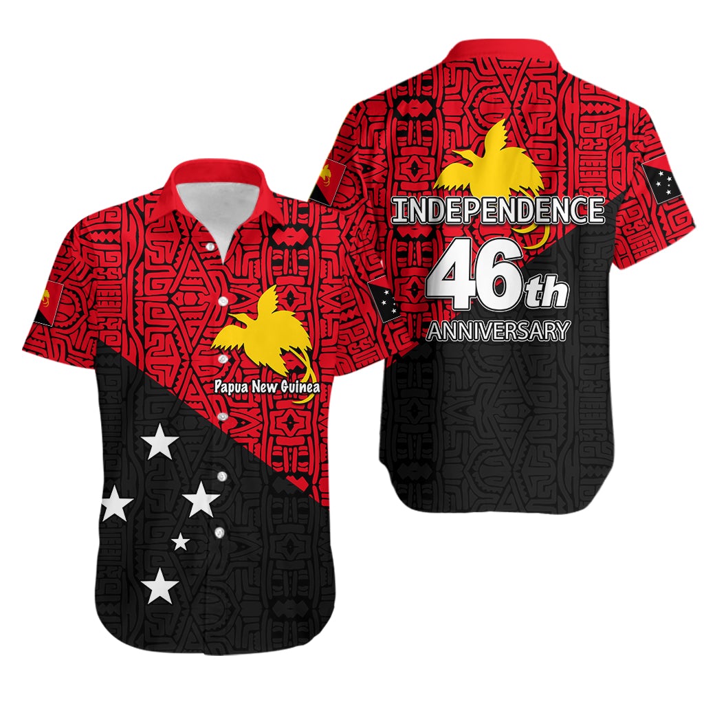 Papua New Guinea Hawaiian Shirt Independence Day Patterns With Flag LT6 - Wonder Print Shop