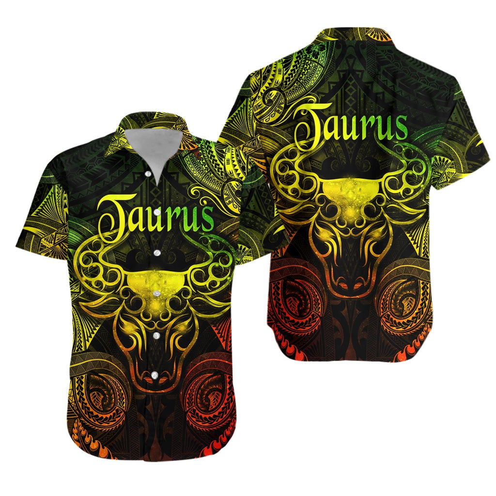 Taurus Zodiac Polynesian Hawaiian Shirt Unique Style Reggae LT8 - Wonder Print Shop