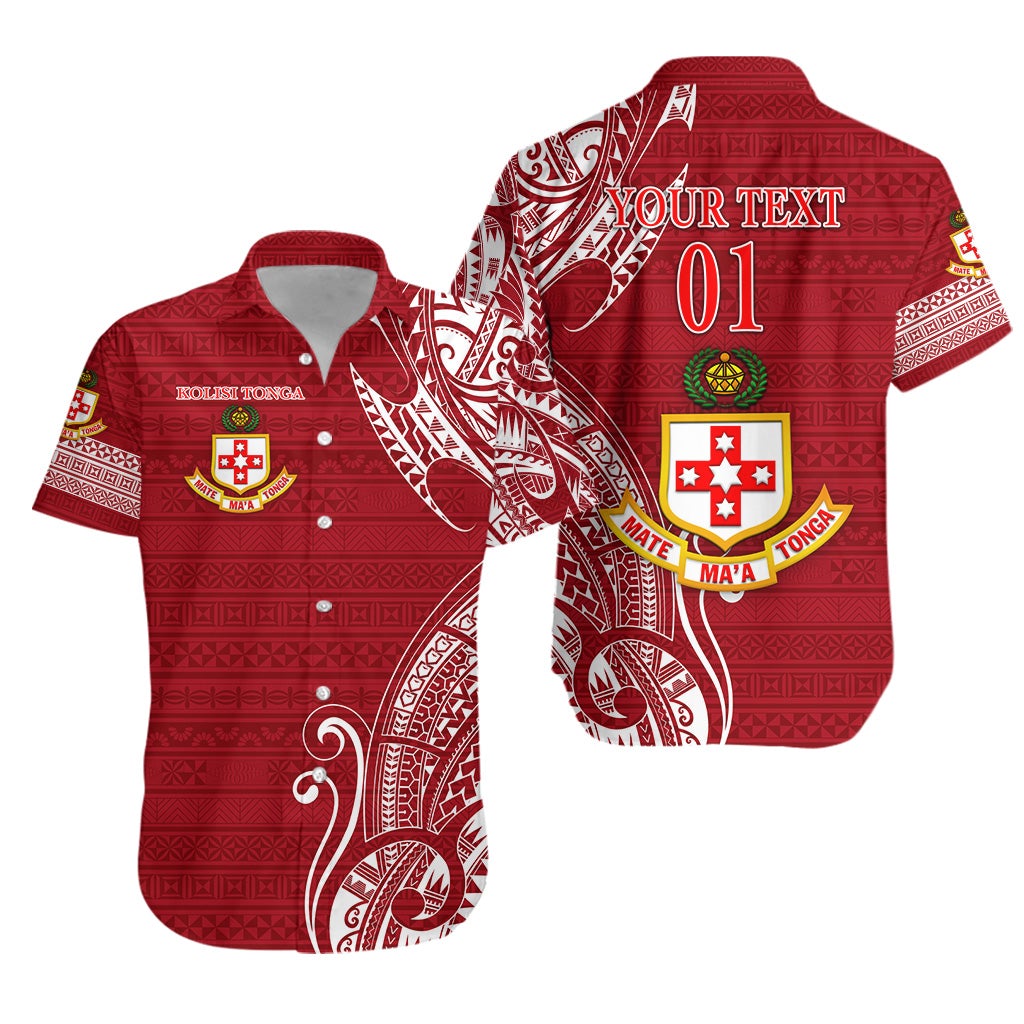 (Custom Personalised) Kolisi Tonga Mate Ma'a Tonga Hawaiian Shirt Simple, Custom Text And Number LT8 - Wonder Print Shop