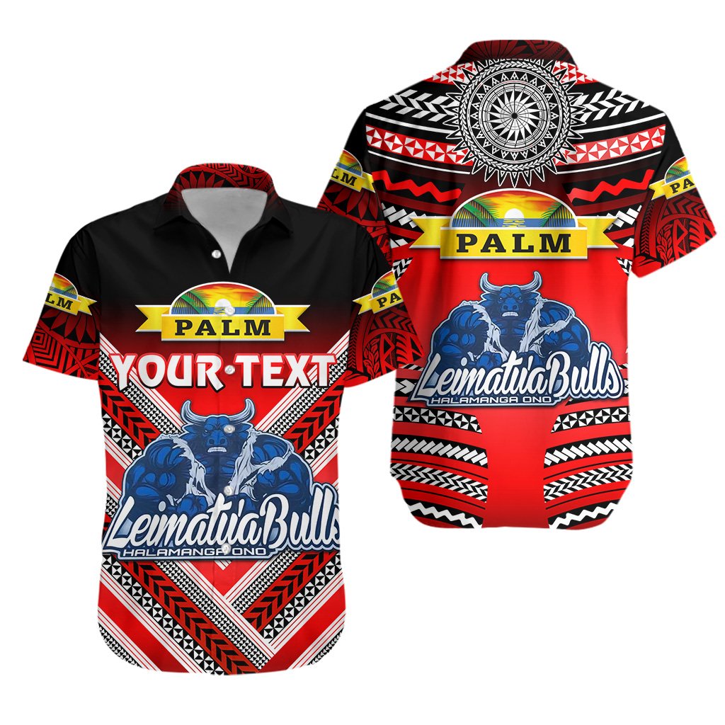 (Custom Personalised) Mate Ma'a Tonga Hawaiian Shirt Leimatu'a Bulls Creative Style - Red LT8 - Wonder Print Shop