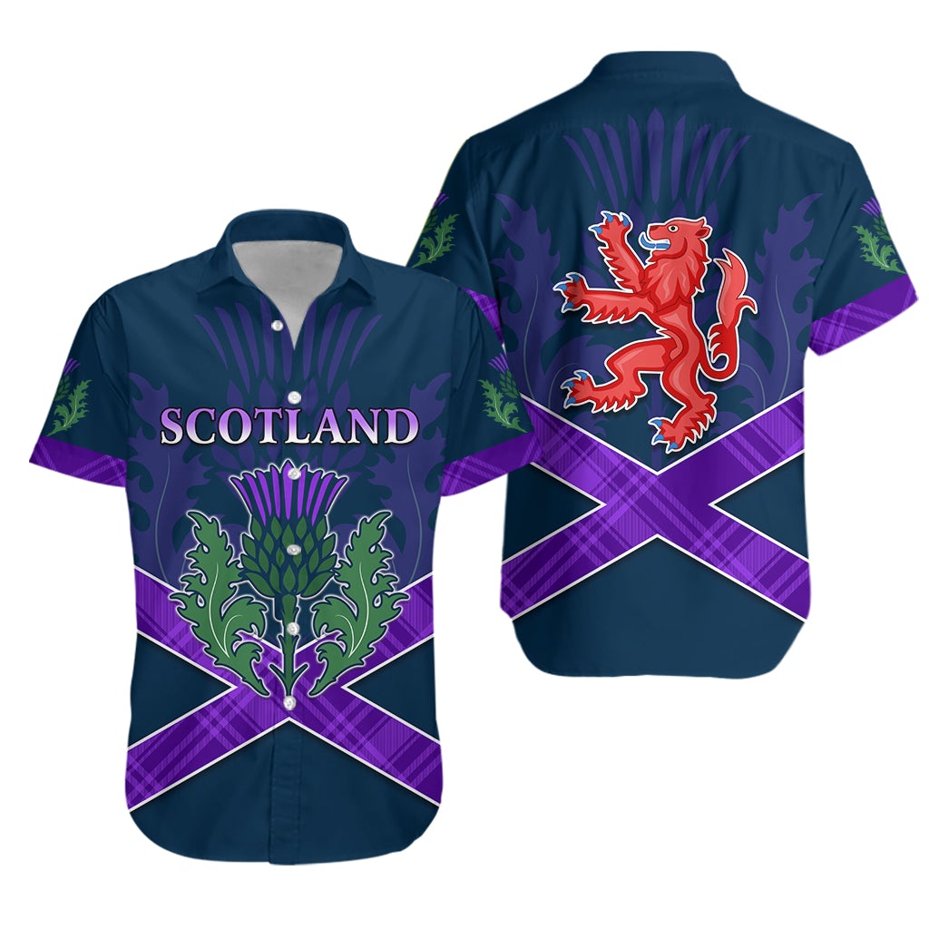 Scotland Rugby 2021 Hawaiian Shirt Thistle Six Nations LT13 - Wonder Print Shop