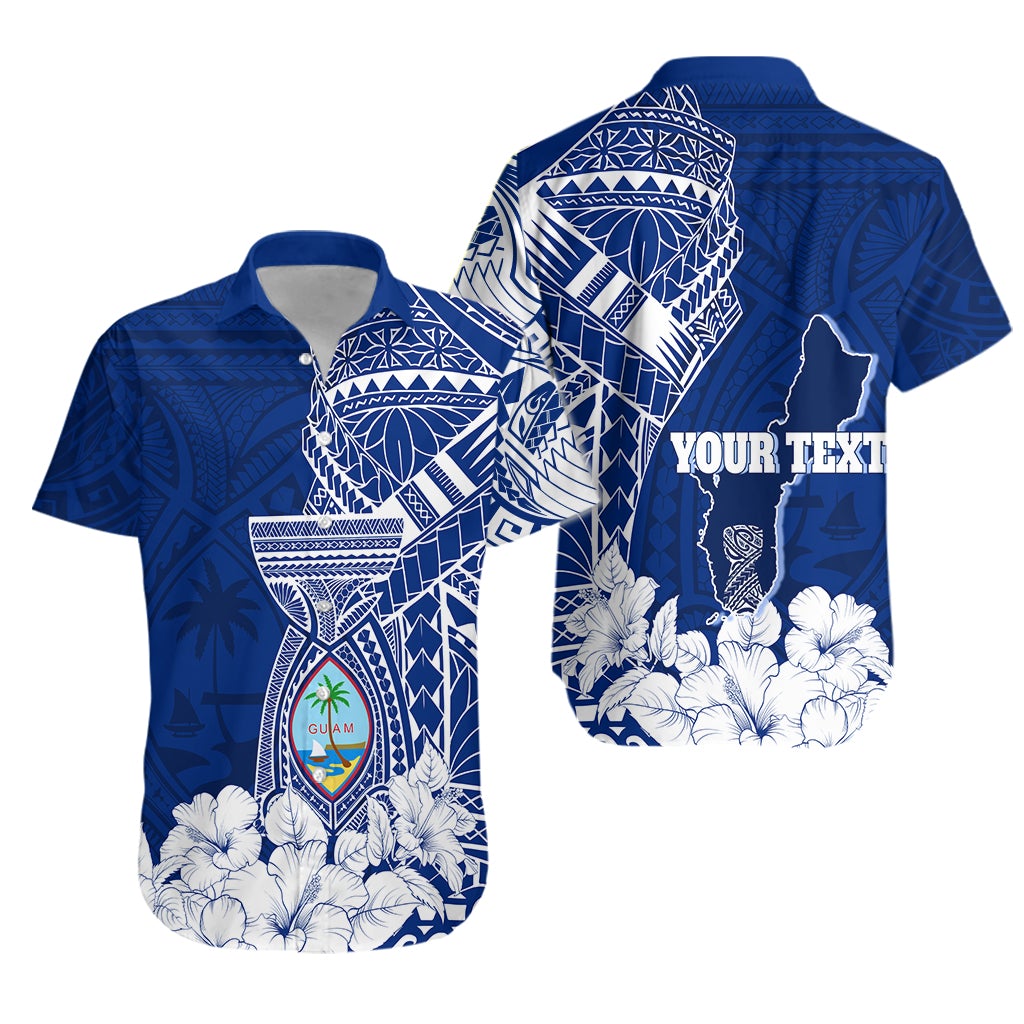 (Custom Personalized) Guam Tribal Latte Stone Hawaiian Shirt Mix Hibiscus - Wonder Print Shop