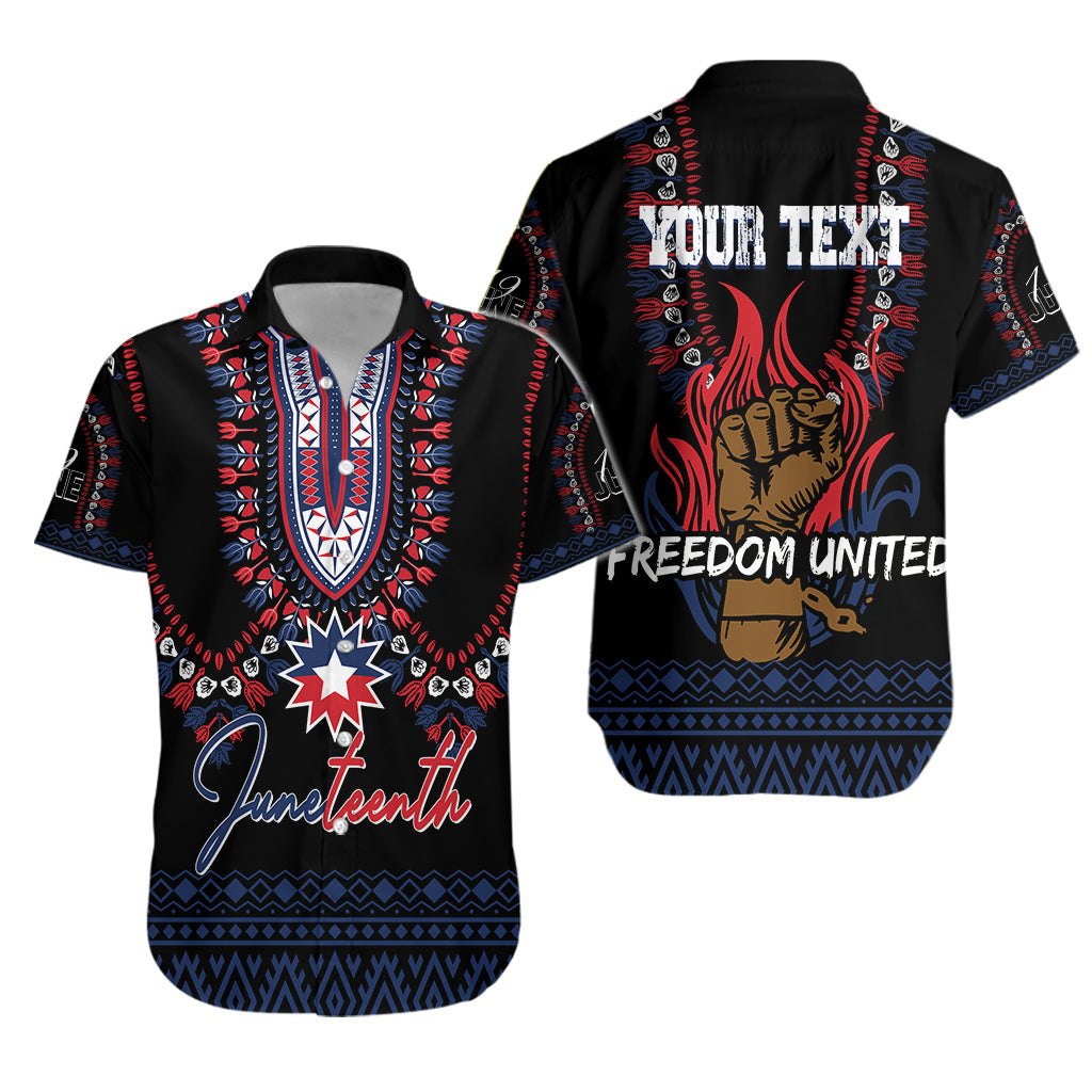 Juneteenth Dashiki Personalised Hawaiian Shirt Freedom United - Wonder Print Shop