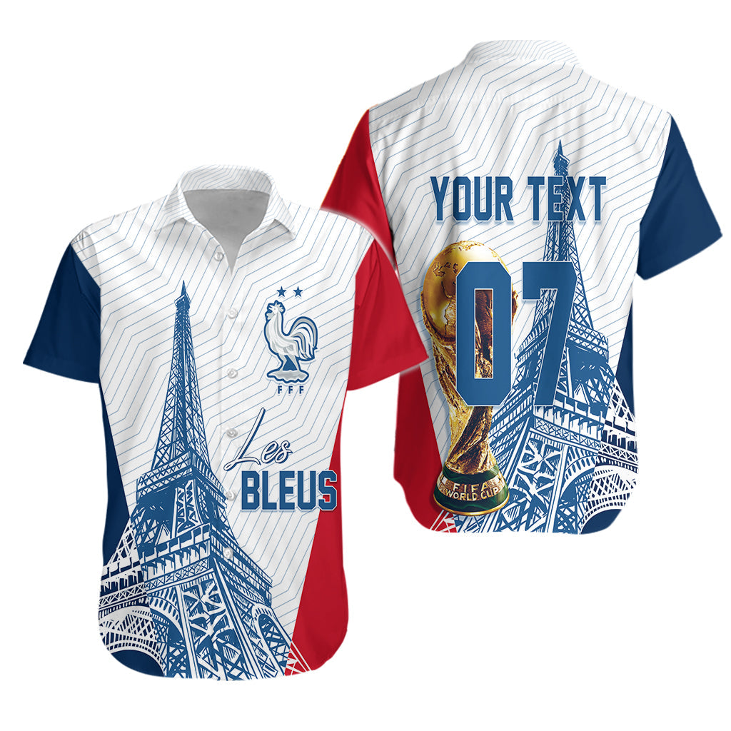 Personalised France Football Hawaiian Shirt World Cup 2022 - Champions - Wonder Print Shop