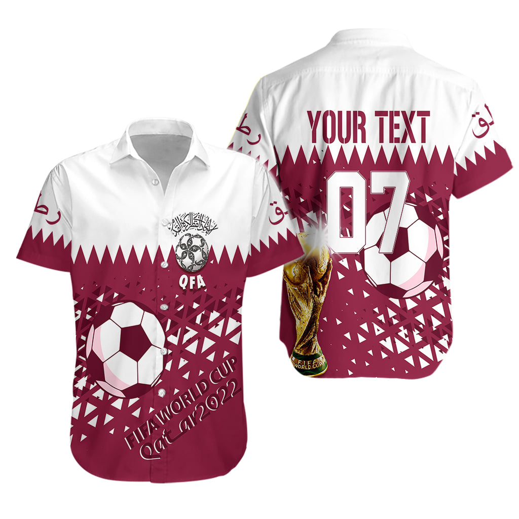 Personalised Qatar Hawaiian Shirt World Cup 2022 Sporty Vibes - Wonder Print Shop