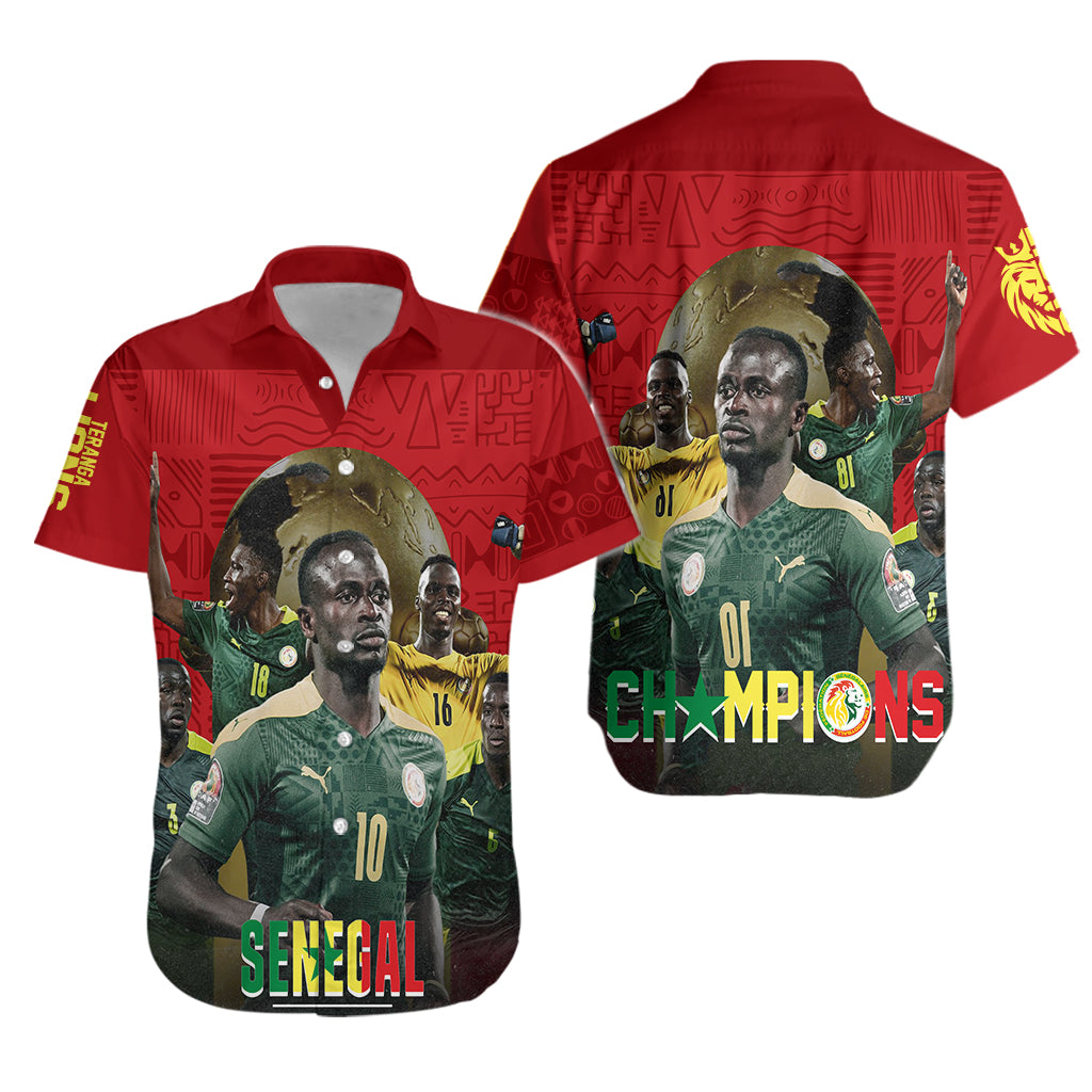 Senegal AFCON 2022 Champions Hawaiian Shirt Teranga Lions - Wonder Print Shop