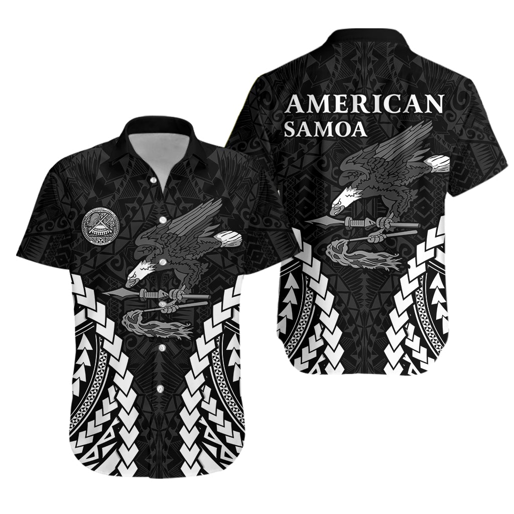 American Samoa Hawaiian Shirt Eagle mix Polynesian LT13 - Wonder Print Shop