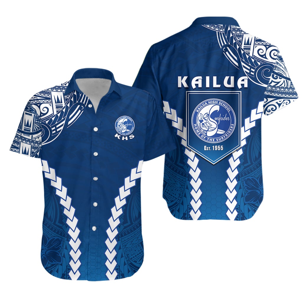 Kailua High School Hawaiian Shirt Home of the Surfriders LT13 - Wonder Print Shop