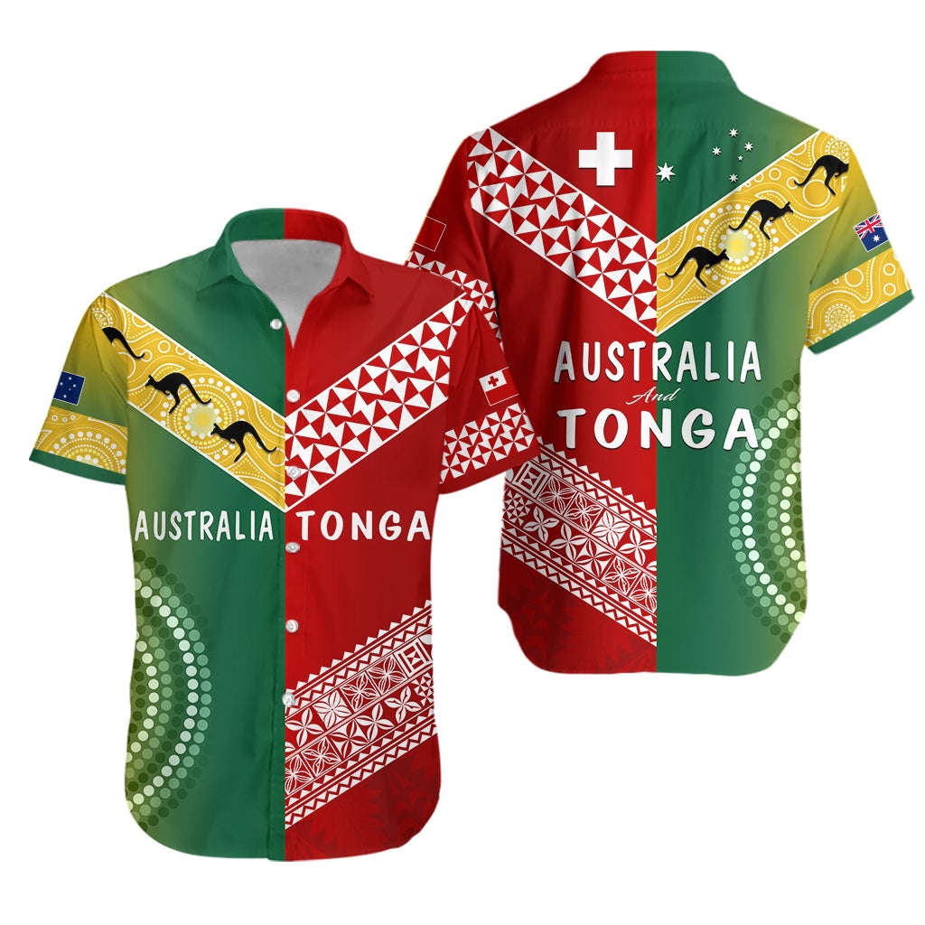 Australia and Tonga Hawaiian Shirt Version Special LT13 - Wonder Print Shop