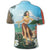 Hawaiian Hibiscus Aloha Hula Girl Dance On The Beach Polo Shirt - Wonder Print Shop