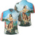 Hawaiian Hibiscus Aloha Hula Girl Dance On The Beach Polo Shirt - Wonder Print Shop