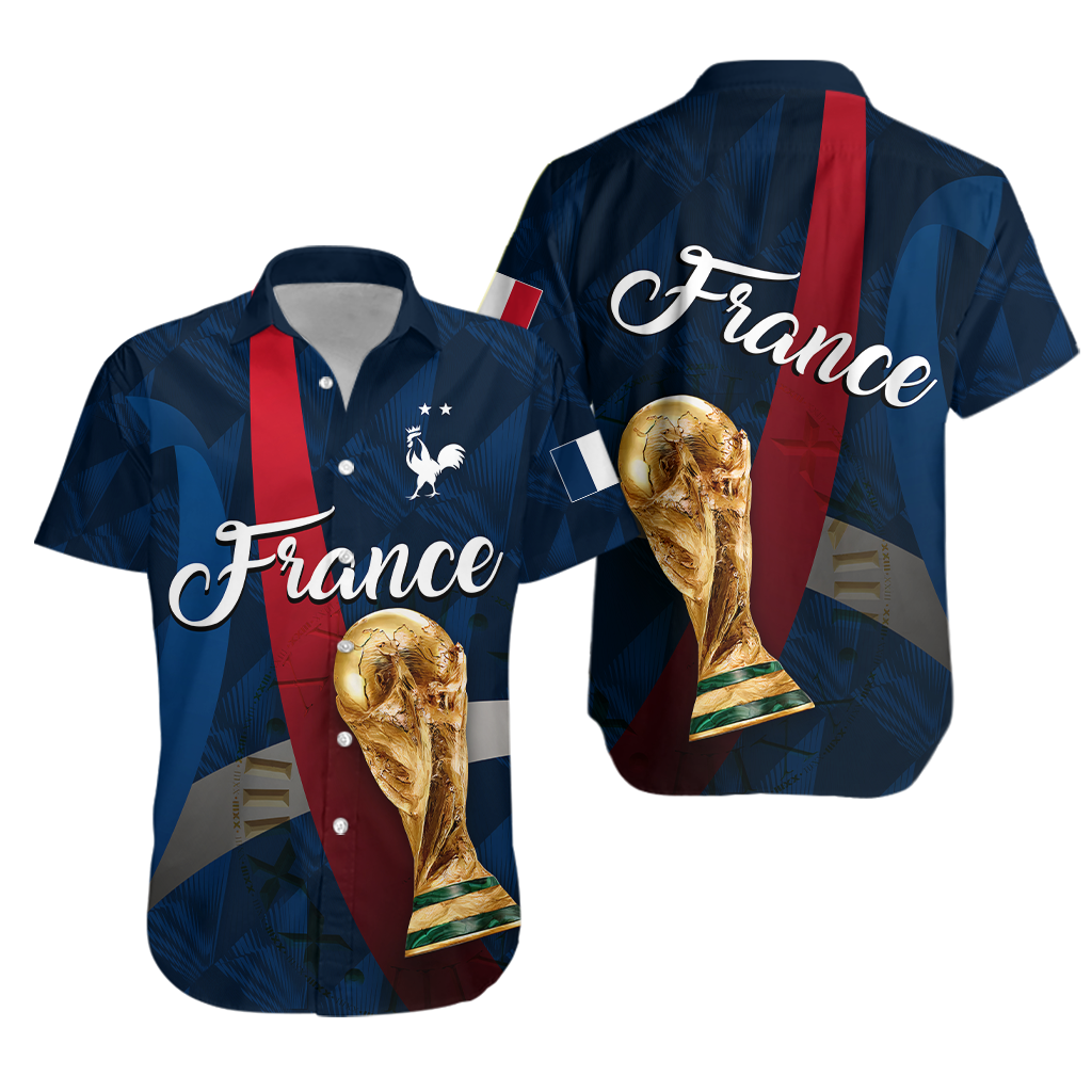 France Football World Cup 2022 Hawaiian Shirt - LT2 - Wonder Print Shop