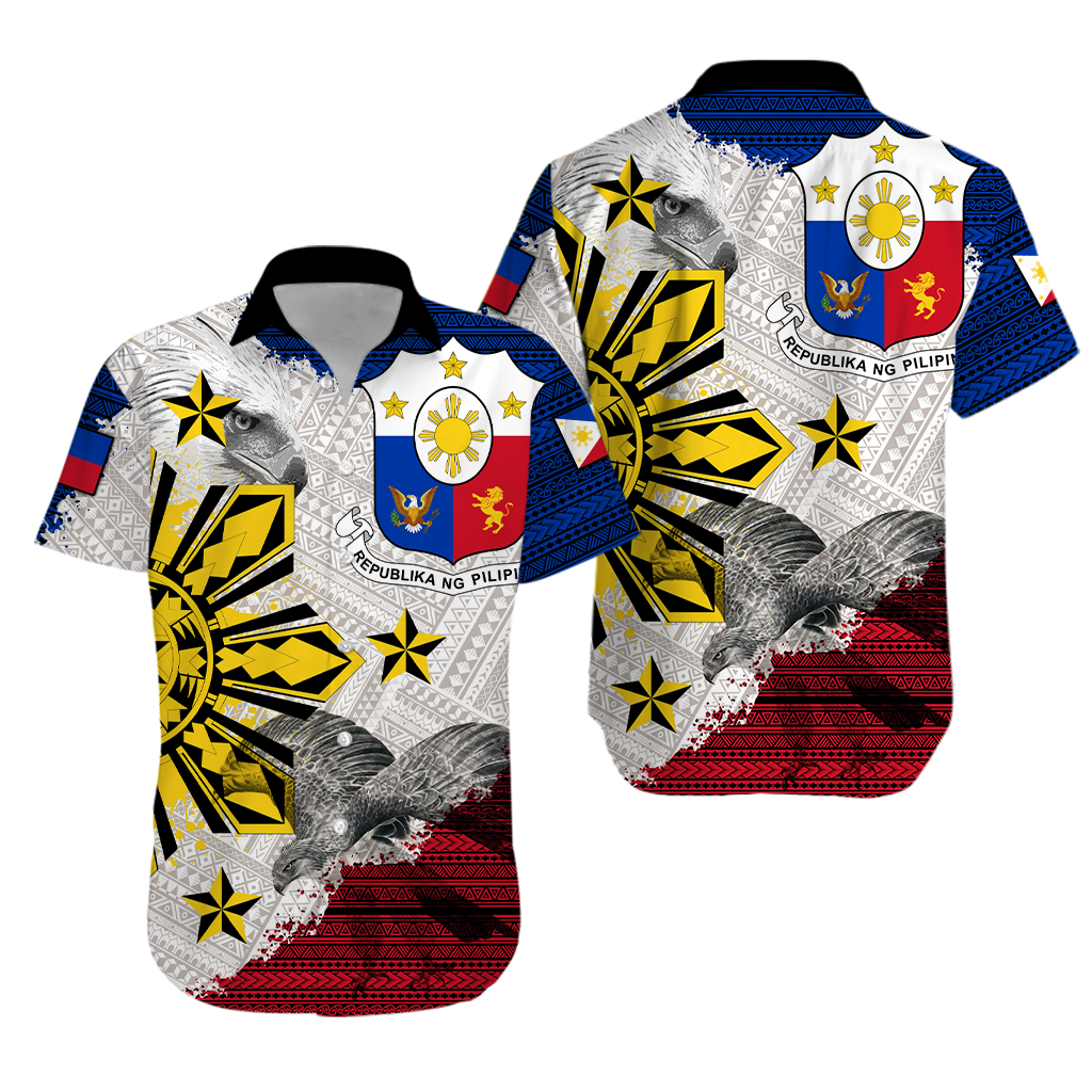 Philippines Filipino Tribal Eagle Hawaiian Shirt - LT2 - Wonder Print Shop