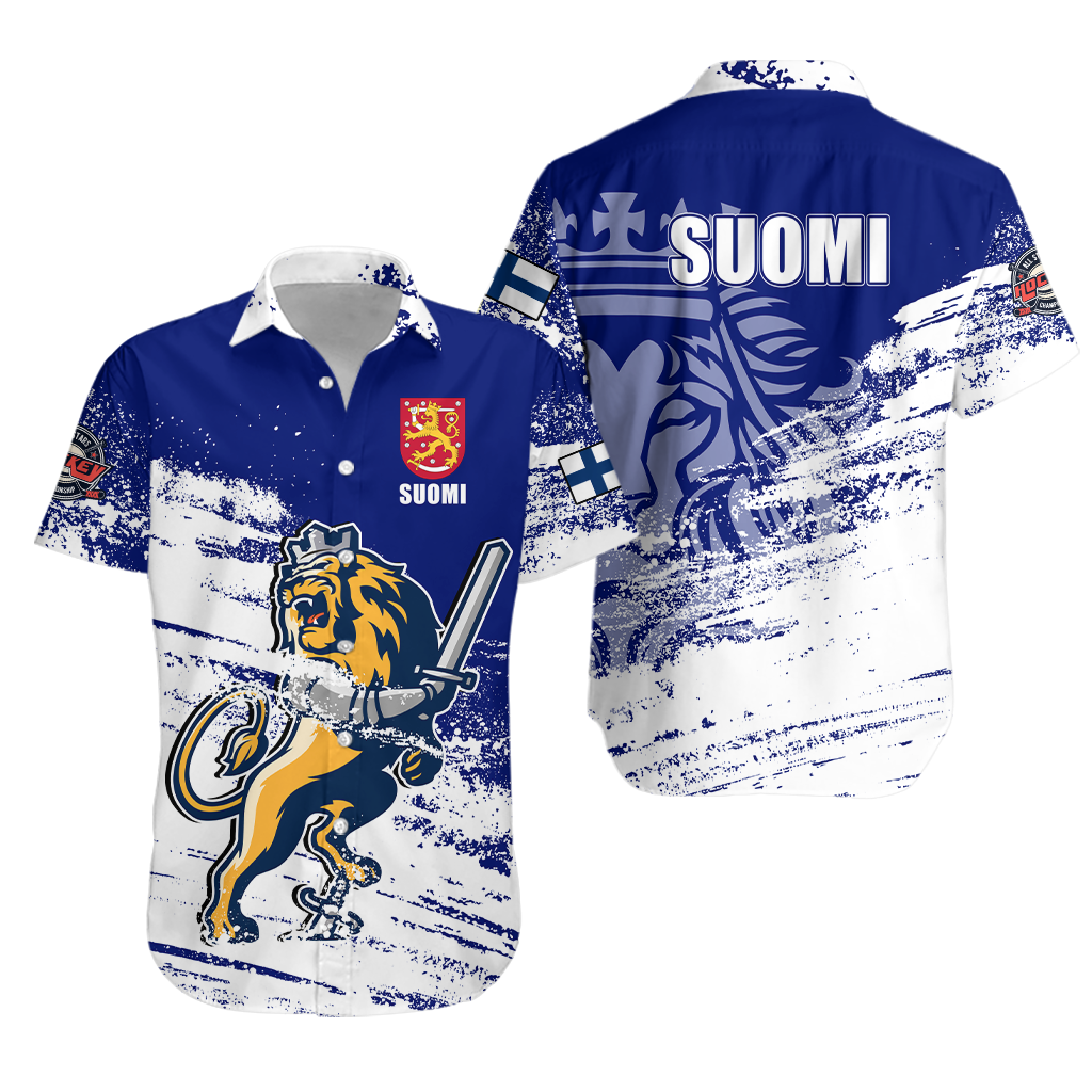 Finland Suomi Leijonat Hockey Hawaiian Shirt - LT2 - Wonder Print Shop