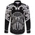 Viking Long Sleeve Button Shirt Njord and Dragon Tattoo RLT12 - Wonder Print Shop