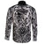 Viking Long Sleeve Button Shirt Valknut and Dragon Tattoo RLT12 - Wonder Print Shop