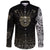 (Custom) Viking - Long Sleeve Button Shirt Three Skull Of Viking RLT12 - Wonder Print Shop