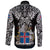 Viking Long Sleeve Button Shirt Iceland Viking Symbol RLT12 - Wonder Print Shop