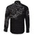 (Custom) Viking Long Sleeve Button Shirt - Fenrir Norse Wolf Thunderstorm RLT12 - Wonder Print Shop