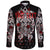 (Custom) Viking Tyr Tattoo Blood Long Sleeve Button Shirt RLT12 - Wonder Print Shop