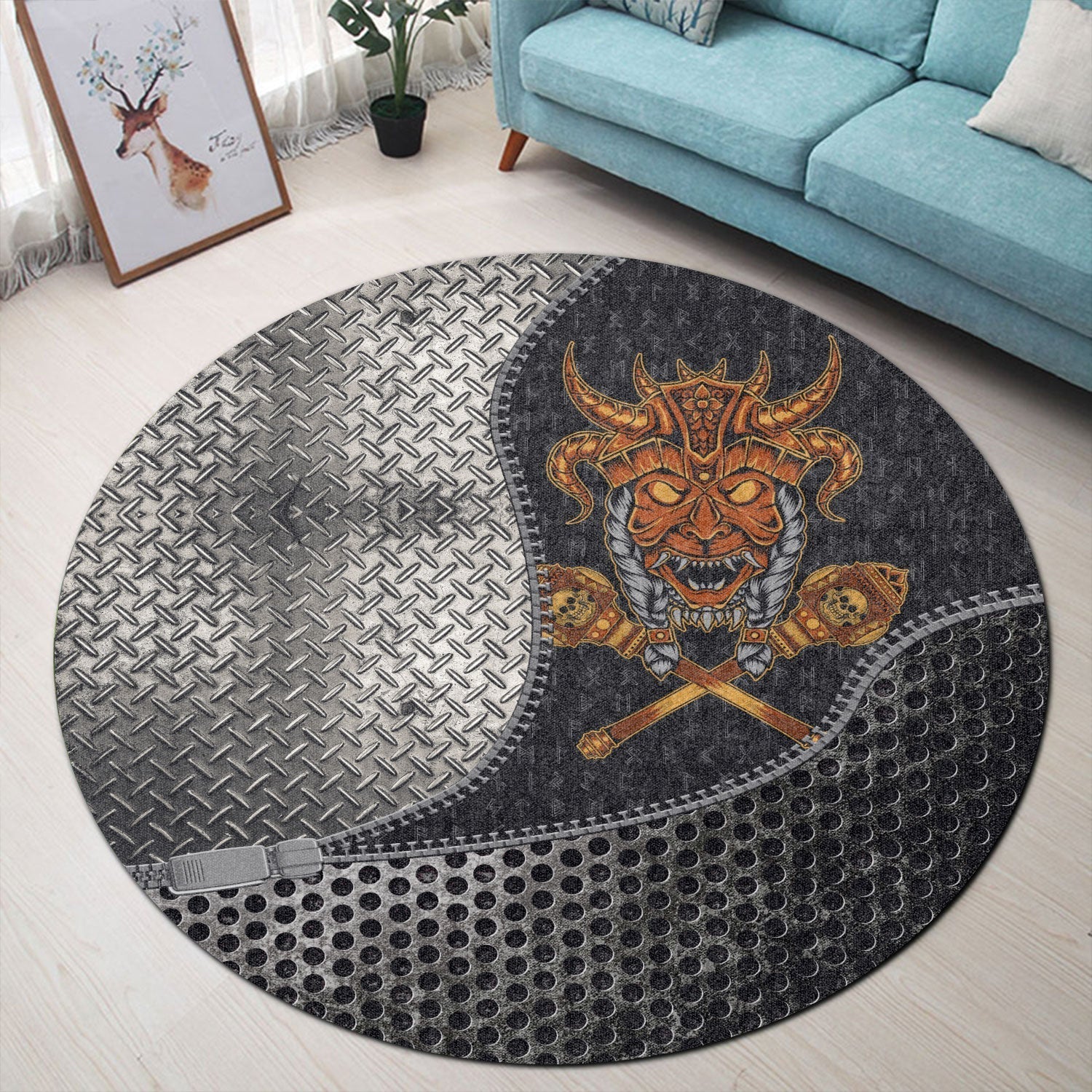 viking-carpet-head-skull-round-carpet