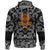 Viking Hoodie Head Skull with Bandana Paisley Style RLT12 - Wonder Print Shop