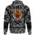 Viking Hoodie Head with Bandana Paisley Style RLT12 - Wonder Print Shop