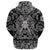 Viking Hoodie Helmet Crossed Sword with Bandana Paisley Style RLT12 - Wonder Print Shop